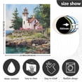 thumbnail image 3 of Dishwasher Sticker Magnetic Dishwasher Sticker Magnetic Decorative Sticker Refrigerator Sticker Dishwasher Decorative Stickers Lighthouse Brown Roof, 3 of 6