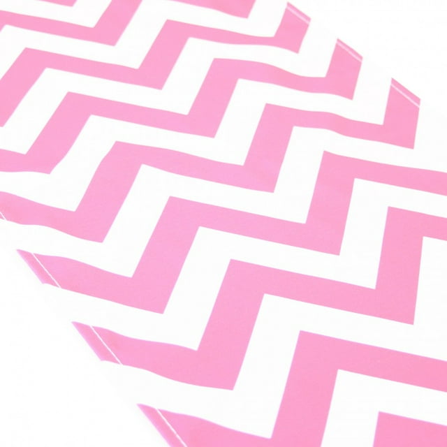 Koyal Wholesale Chevron Table Runner, 12 by 108-Inch, Pink