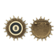 thumbnail image 1 of Billar deportivo patrón de geometría simple Pin de gancho de metal vintage con forma de sol Unbranded M, 1 of 3
