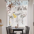 thumbnail image 3 of Country Star Brown Tie Up Curtains for Windows, Adjustable Balloon Window Shades, Vintage Rustic Texas Stars Wooden Kitchen Window Treatments Adjustable Roll Up Curtain for Basement/Nursery 52"x45", 3 of 8