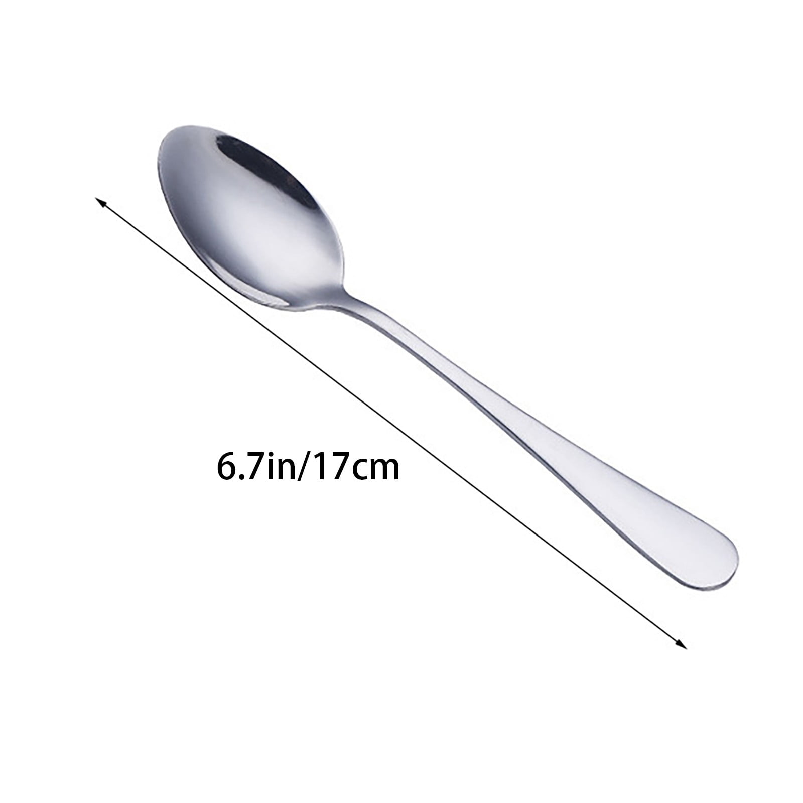 Dienrx Clearance Under $5 "Stainless Steel Tableware Set: Coffee Mixing Spoon, Pointed Dessert Spoon, and Children's Eating Spoon for Household Use"