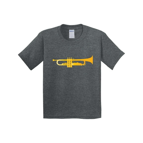 Inktastic Trumpet Gold Brass Music Instrument Youth T-Shirt