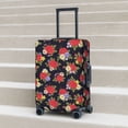 thumbnail image 5 of Uemuo Red Rose Flower Printed Washable Luggage Cover - Fashion Suitcase Protector Fits 18-32 Inch Luggage -Large, 5 of 9