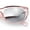 Pink - Silver Mirror, variant on Womens Narrow Rectangle Silver Mirror Lens Mod Bevel Plastic Sunglasses Blue