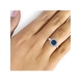 thumbnail image 2 of JewelersClub 0.925 Sterling Silver 0.10 Carat Blue & White diamond Ring for Women | Diamonds for Everyday Womens Wear, 2 of 3