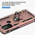 thumbnail image 3 of Aggxpf Compatible with Motorola Moto G Play 2023/Moto G Pure/Moto G Power 2022, Dropproof Phone Case with Ring Car Mount Kickstand (Rose Gold), 3 of 5
