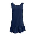 thumbnail image 2 of ASEIDFNSA Womens Tank Dress Sleeveless Crew Neck Ruffle Hem Short Summer Dress, 2 of 5
