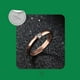 thumbnail image 3 of Anillos de Promesa Acero Inoxidable con piedra central. Anillos de Mujer resistentes Xtellar dorado, 3 of 4
