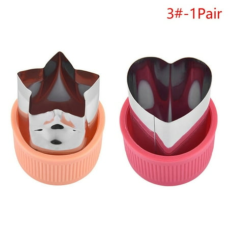 

Fruit Cutting Die Kitchen Gadgets Star Heart Shape Vegetables Cutter Plastic Handle Portable Cook Tools