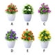 thumbnail image 3 of Mini plantas artificiales Cateissary flores Bonsai maceta falsa plástico para sala de estar ventana patio Amarillo, 3 of 6