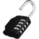 thumbnail image 1 of Padlock Combination Lock Locker Gym, 4 Digit Number Code Lock, Padlock, Combination Lock, Number Lock Weatherproof for Basement Door, Garden Fences (B, 1 of 5