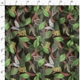 thumbnail image 3 of Soimoi Cotton Cambric Green Fabric By the Yard - 42 Inch Wide - Leaves Pattern Fabric - Botanical and Elegant Designs for Various Uses Printed Fabric, 3 of 6