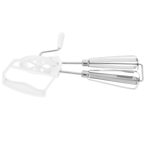 NUOLUX Manual Handheld Egg Whisk Stainless Steel Mixer for Beating Whisking and Dough Mixing