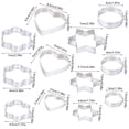 thumbnail image 3 of Stainless Steel Baking Pattern, Heart Hexagon Star Flower Bear Shape, Rustproof Design, Versatile Decor, For Kitchen, Wedding, 6-inch Size, Elegant Home Accents, Stainless Material, Event Decor, 3 of 8