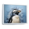 thumbnail image 2 of Designart "Minimalist Penguin Portraiture" Penguin Floater Framed Canvas Prints, 2 of 5