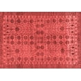 thumbnail image 1 of Ahgly Company Machine Washable Indoor Rectangle Abstract Red Modern Area Rugs, 7' x 10', 1 of 4