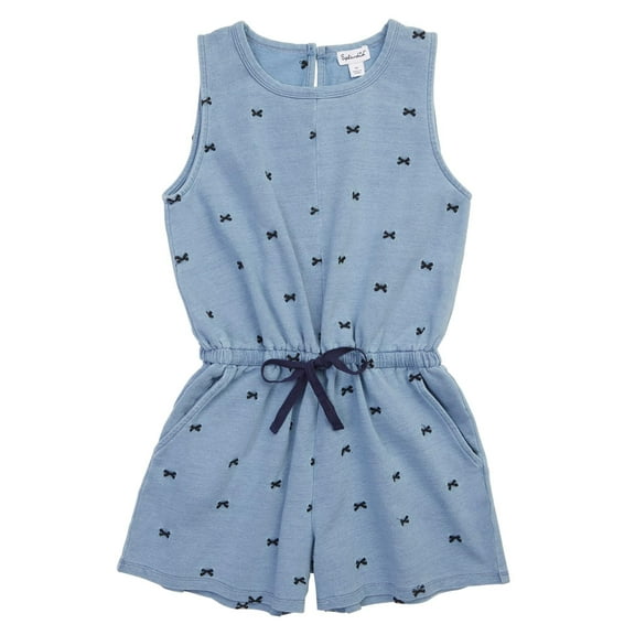 Splendid Girls Clothes for Kids | Bow Romper | Deep Sea Bow | Size 10