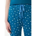 thumbnail image 4 of Joyspun Women's Cropped Knit Sleep Pants, Sizes S to 3X, 4 of 6