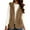 Yellow, variant on Women's Fuzzy Fleece Vest Trendy Zip Up Sleeveless Sherpa Jacket Stand Collar Winter Outerwear