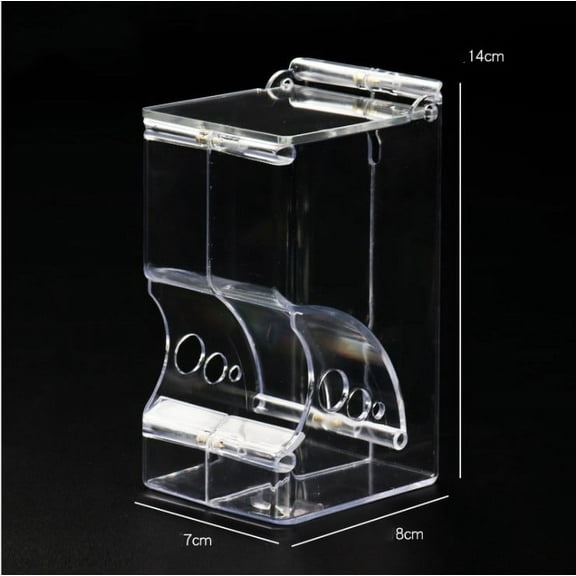 Hamster Rabbit Food Dispenser Feeder Plastic Clear Automatic Pet Feeder For Hamster Guinea Pigs Food Bowl Container