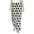 thumbnail image 1 of Fotbe Soccer Pantalones de Pijama para Mujer, Pantalones de Dormir, Pantalones Pj con Cordón y Bolsillos-Small, 1 of 6