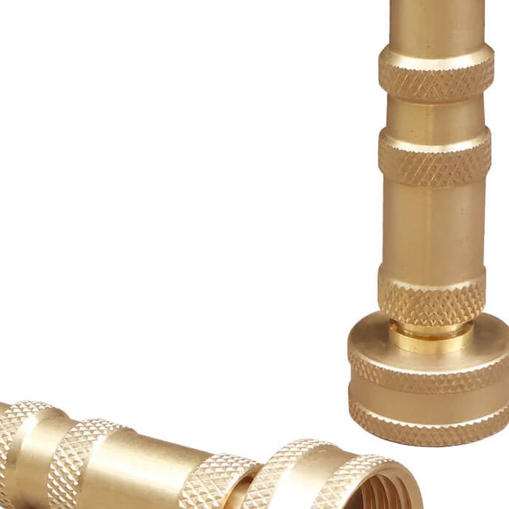 HomeRoots 554326 Brass Metal Hose Nozzle - Set of 2