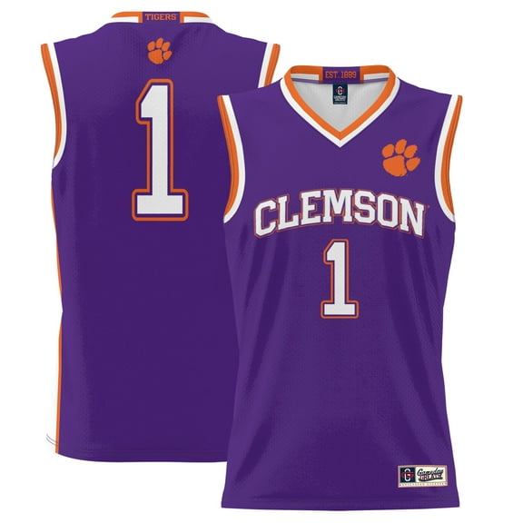Youth GameDay Greats #1 Purple Clemson Tigers Lightweight Basketball Jersey
