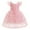 Pink, variant on Odeerbi Toddler Girls Princess Dresses Party Gowns Lace Evening Dress Mesh Formal Dress Round Neck Sleeveless Dress Light Blue