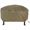 thumbnail image 1 of Sunnydaze Housse Ronde pour Foyer Extérieur, Robuste et Résistante aux Intempéries, en PVC et Polyester 300D, avec Cordon de Serrage - 40 Pouces - Kaki, 1 of 10
