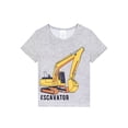 thumbnail image 4 of ATAIKU 3-12Y Boys Pajamas Set Sleeves Top and Pants 2 Pieces Summer Pjs Set Kid Excavator Sleepwear, 4 of 12