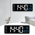 BHXYSGD Large LED Digital Wall Clock Temperature Date Day Display USB