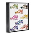 thumbnail image 2 of Stupell Industries Contemporary Modern Rainbow Sneakers Black Framed Giclee Art, 12 x 12, by Ziwei Li, 2 of 7