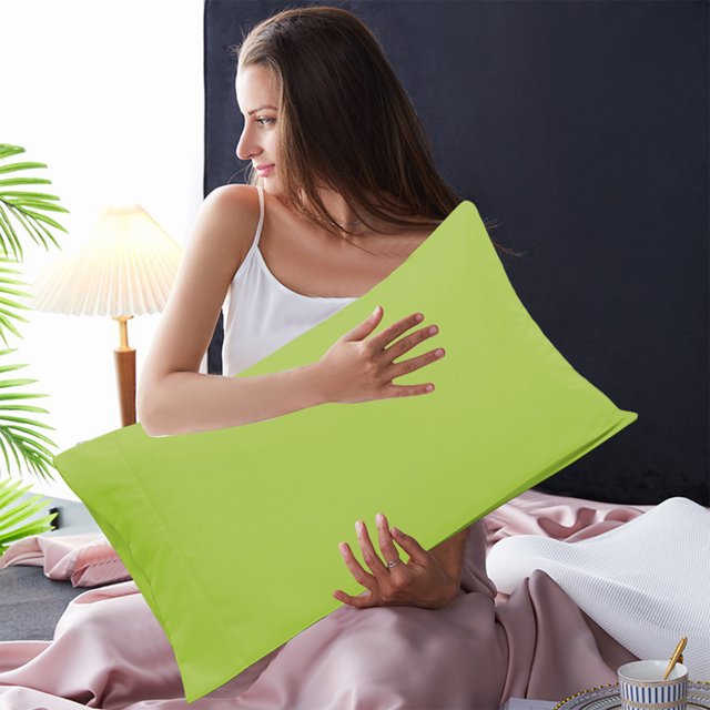 YIMWNYI 2Pcs Pillow Cases, Soft Brushed Microfiber Fabric, Shrinkage and Fade Resistant, 20x30 Inches Pillow Covers, Envelope Closure Design, Machine Washable, Durable & Comfortable Pillowcase Set