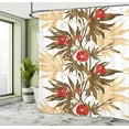 thumbnail image 5 of Ambesonne Vintage Shower Curtain, Exotic Climbing Ivy, 69"Wx70"L, Brown Sand Brown Red, 5 of 5