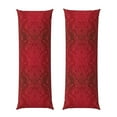 thumbnail image 2 of Bingfone Body Pillow Cover Long Pillow Case With Zipper Decorative Bedding Pillowcase 20"X54" Soft Cushion Pillow Case For Bedroom-Vintage Burgundy, 2 of 8