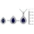 thumbnail image 5 of Everly Women's Created Sapphire Sterling Silver Jewelry Set, 5 of 10