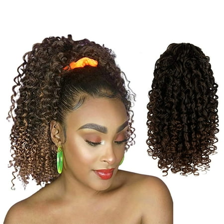 Curly Ponytail Extension Drawstring Ponytails for Black Women Synthetic Curly Drawstring Ponytail with 2 Clips on Short Afro Kinky Ponytail Extension for African Women(T1B/Gray#) | Walmart Canada Curly Ponytail Extension Drawstring Ponytails for Black Women Synthetic Curly Drawstring Ponytail with 2 Clips on Short Afro Kinky Ponytail Extension for African Women(T1B/Gray#) | Walmart Canada
