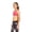 BLACK DIGI DAISY/FUCHSIA PRPL, variant on Soffe Girl's Dri Reversible Cheer Sports Bra - 1220G