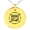 Gold, variant on Stainless Steel Mama Bear Small Medallion Circle Charm Pendant Necklace