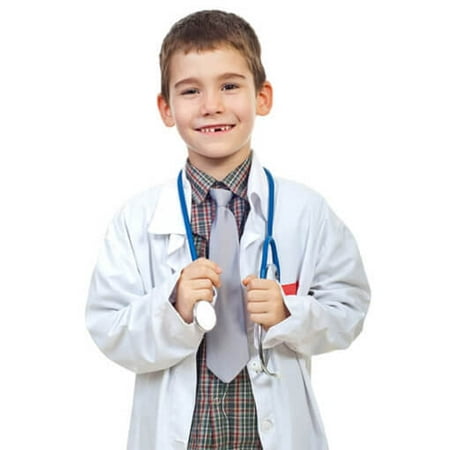 NATURAL UNIFORMS KIDS SUPER-SOFT LAB COAT CHILDRENS HALLOWEEN DOCTOR COSTUME
