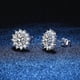thumbnail image 2 of Pendientes de plata de ley S925, pendientes de girasol, pendientes de moissanita para mujer, 2 of 5