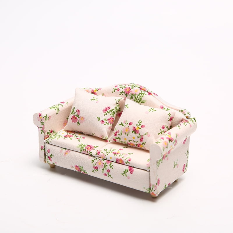 1:12 Dollhouse Retro Miniature Furniture Living Room Sofa Table Chair Kit Gifts 