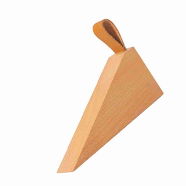 Tope de puerta de piso, tapón de puerta de madera previene el tapón de puerta de madera Tope de puerta de madera de haya confiabilidad excepcional Jadeshay A
