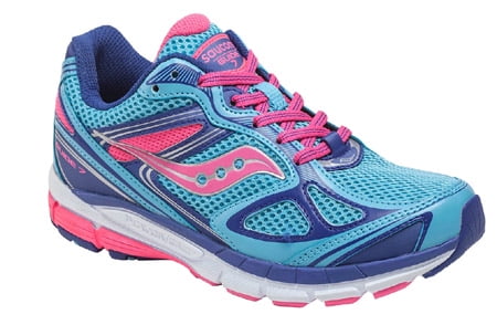 saucony women's guide 7 running shoes bluepink