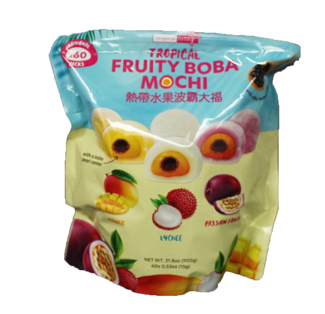 Tropical Fields Tropical Fruity Boba Mochi 31.8 Ounce (60 Packs