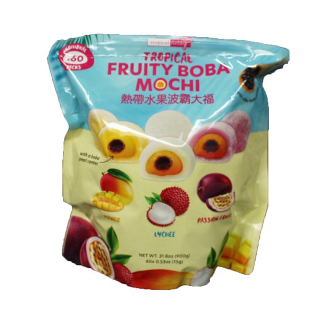 Tropical Fields Tropical Fruity Boba Mochi 31.8 Ounce (60 Packs