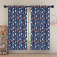 thumbnail image 5 of Blackout Kids Curtains,Baseball Football Pattern Childrens Insulated Curtains Set Of 2,Bedroom Essentials,Toddler Room Decor 52"x63", 5 of 5