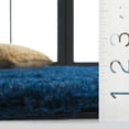 thumbnail image 4 of SAFAVIEH Rainbow Rosalin Solid Shag Area Rug, Navy, 8' x 10', 4 of 7