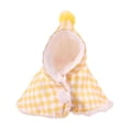 thumbnail image 2 of Warm Bird Clothes for Parrots, Cozy Fleece Cape with Hood for Outdoor Wear, Adjustable Winter Jacket for Cockatiel, Lovebird, Pet Bird Clothes Accessories, Medium Yellow, 2 of 4