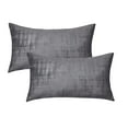 thumbnail image 3 of Home Soft Things Textured Velvet 2 Piece Pillow Shell Set - Steeple Gray - 14" x 26", 3 of 5